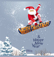 santa grabs vector image vector image