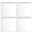 set of black note page vector image