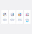 summer time beach vacation line objects ui ux vector image