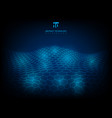 abstract technology hexagon pattern shining glow vector image vector image