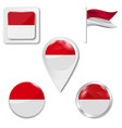 poland flag travel vector image vector image