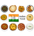 Indian food Royalty Free Vector Image - VectorStock