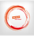 grunge tire circle frame vector image