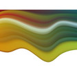 modern colorful flow poster wave liquid shape vector image