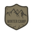 mountain labels in vintage style vector image vector image