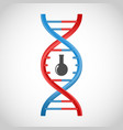 3d dna icon vector image vector image