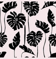 abstract tropical art seamless pattern monstera vector image
