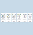 education website and mobile app onboarding vector image