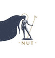egyptian goddess nut vector image
