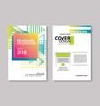 abstract gradient modern geometric flyer and poste vector image vector image