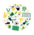female soccer football player game match vector image vector image