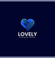 logo lovely gradient colorful style vector image