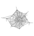 spiderweb black icon scary insect hanging web vector image vector image