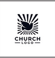 church logo design inspiration idea concept vector image