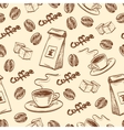 coffee seamless pattern vector image