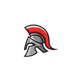 creative spartan helmet logo vector image