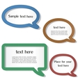 speech bubbles vector image vector image