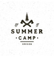 vintage wilderness logo hand drawn retro styled vector image