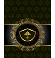 cute background with heraldic element vector image vector image