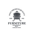 soft furniture lable vector image vector image
