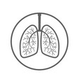 lungs icon vector image vector image