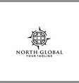 north global logo design concept vector image