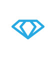 diamond icon logo design template isolated vector image