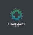 hospital logo design pharmacy logo design health vector image vector image