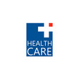 logo cross for the clinic pharmaceutical vector image