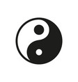 yin yang icon on white background vector image
