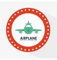 airplane icon vector image vector image