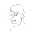woman on white background vector image