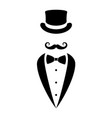 gentleman sign vector image