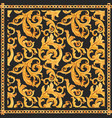 golden baroque rich luxury pattern vector image vector image