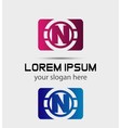 alphabet icon - n vector image