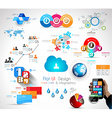 mega collection of quality infographics objects vector image vector image