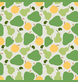 guava seamless pattern tropical whole fruit vector image vector image