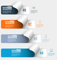 abstract paper infographics vector image vector image