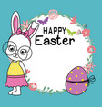 conejo-easter7 vector image vector image