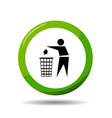 do not litter sign vector image
