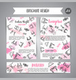 lingerie fashion bra and pantie newsletter vector image vector image