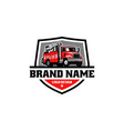 repair and service truck logo vector image