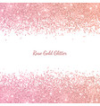 rose gold glitter with color effect vector image vector image