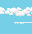 background with clouds vector image