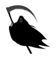 Grim reaper holding heart balloon hand drawn style