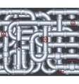 pipeline construction background vector image vector image