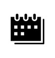 calendar icon vector image