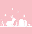 easter pink background vector image