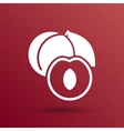 healthy food logo design concept fruit and juice vector image