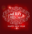 merry christmas holidays greeting card vector image